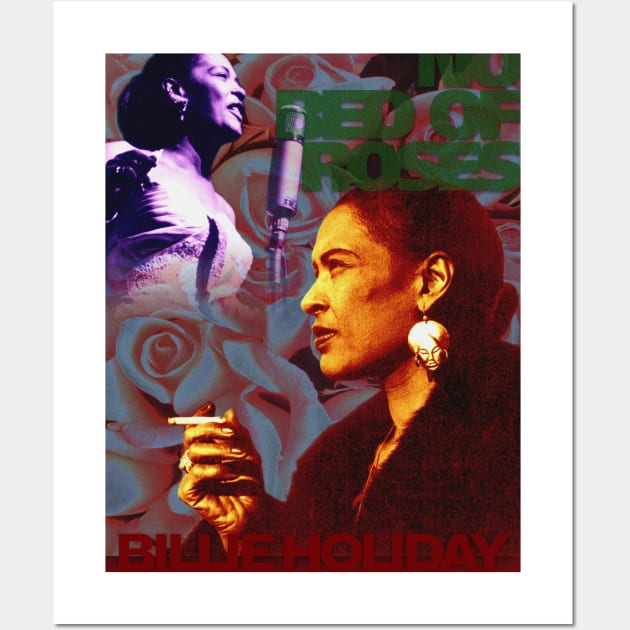 Billie Holiday Portrait Collage Wall Art by Dez53